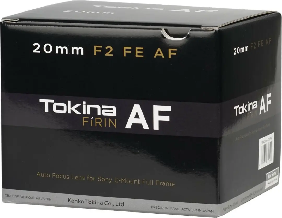 Tokina FiRIN 20mm F2 FE AF - Sony Full Frame Lens - 62mm