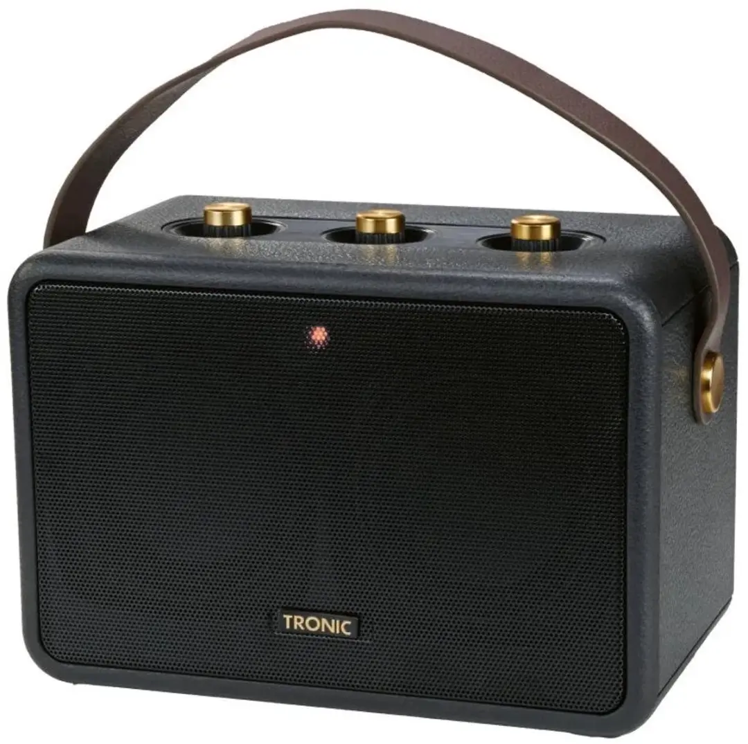 Tronic Retro Bluetooth Speaker - 30W - 6 uur - IPX4 - Zwart