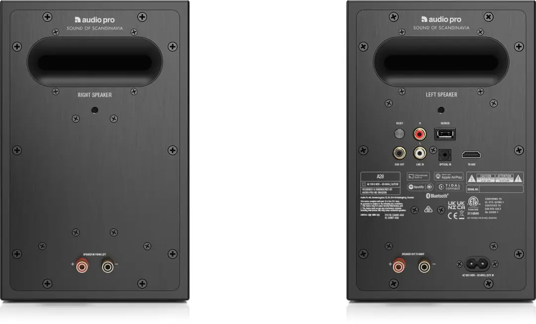 Audio Pro A28 Boekenplankspeakers - 150W - Zwart