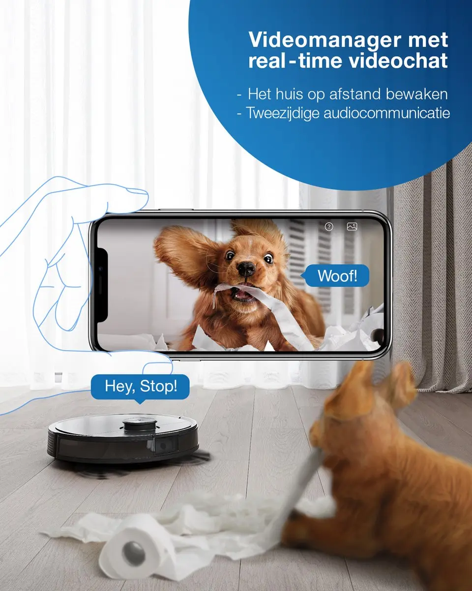 Ecovacs Deebot T9 AIVI Robotstofzuiger - Zwart