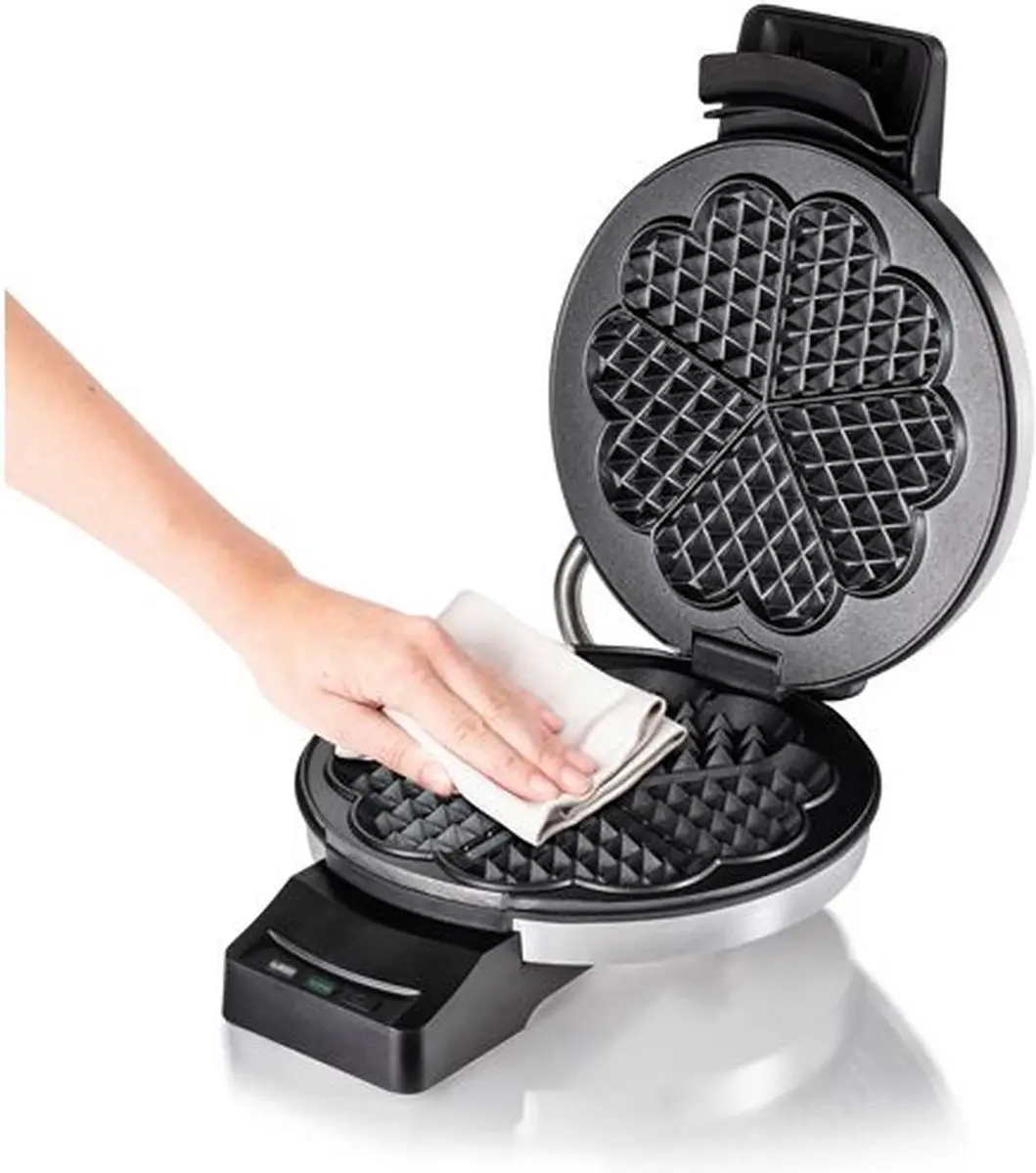 Cloer 1898 Wafelijzer 950W - Geborsteld RVS