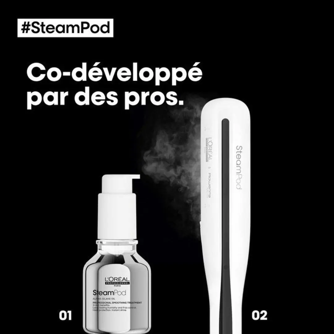 L'Oréal Paris Steampod 3-pack - Professionele stoomstijltang + Reparatieolie 30ml - afbeelding 2 van 6