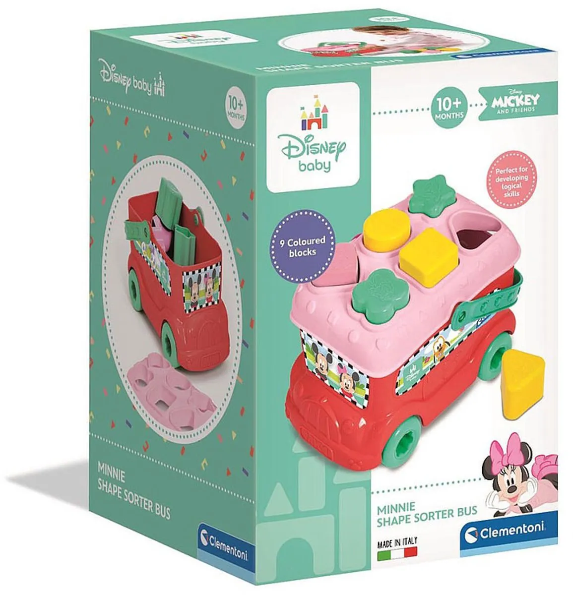 Clementoni Minnie Mouse Vormenbus Blokkendoos