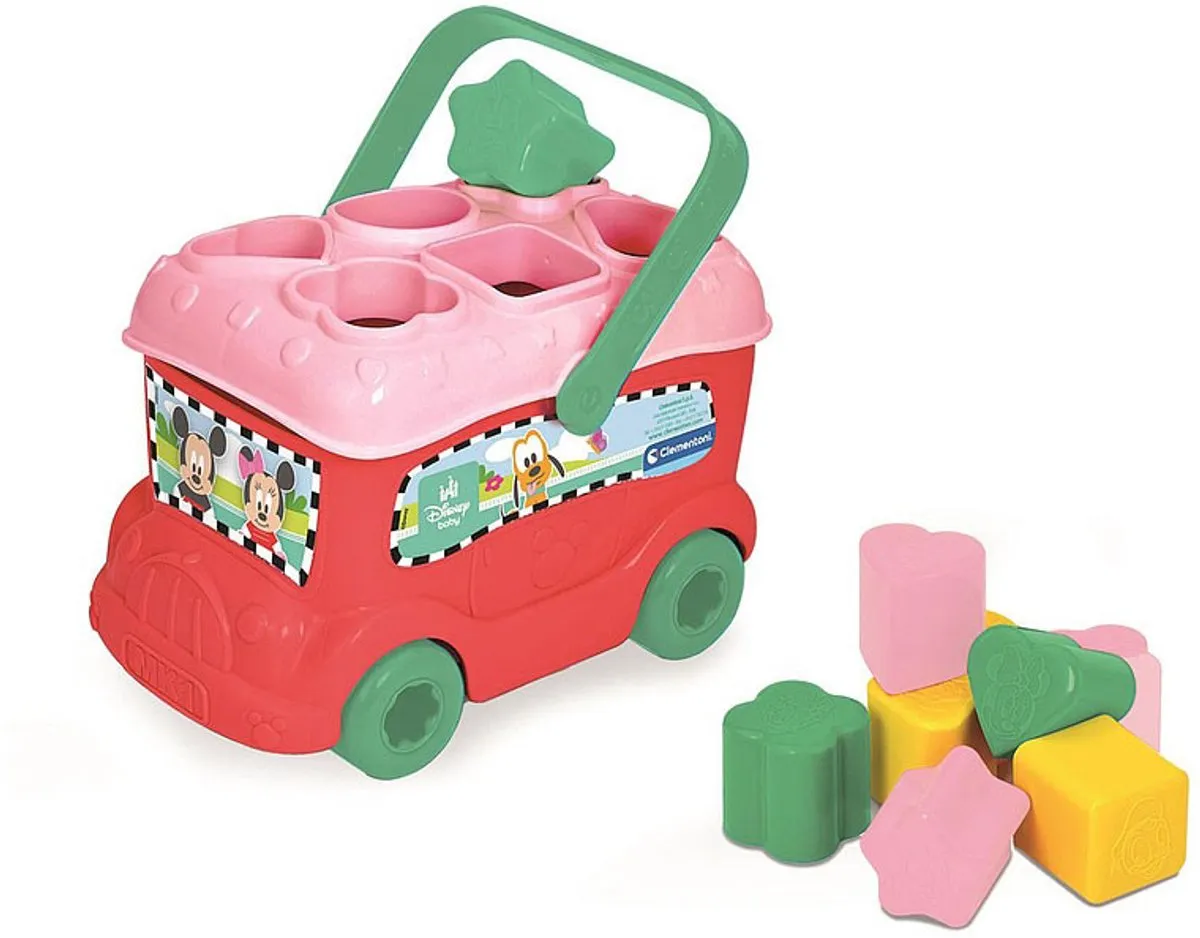 Clementoni Minnie Mouse Vormenbus Blokkendoos - Multi Kleur