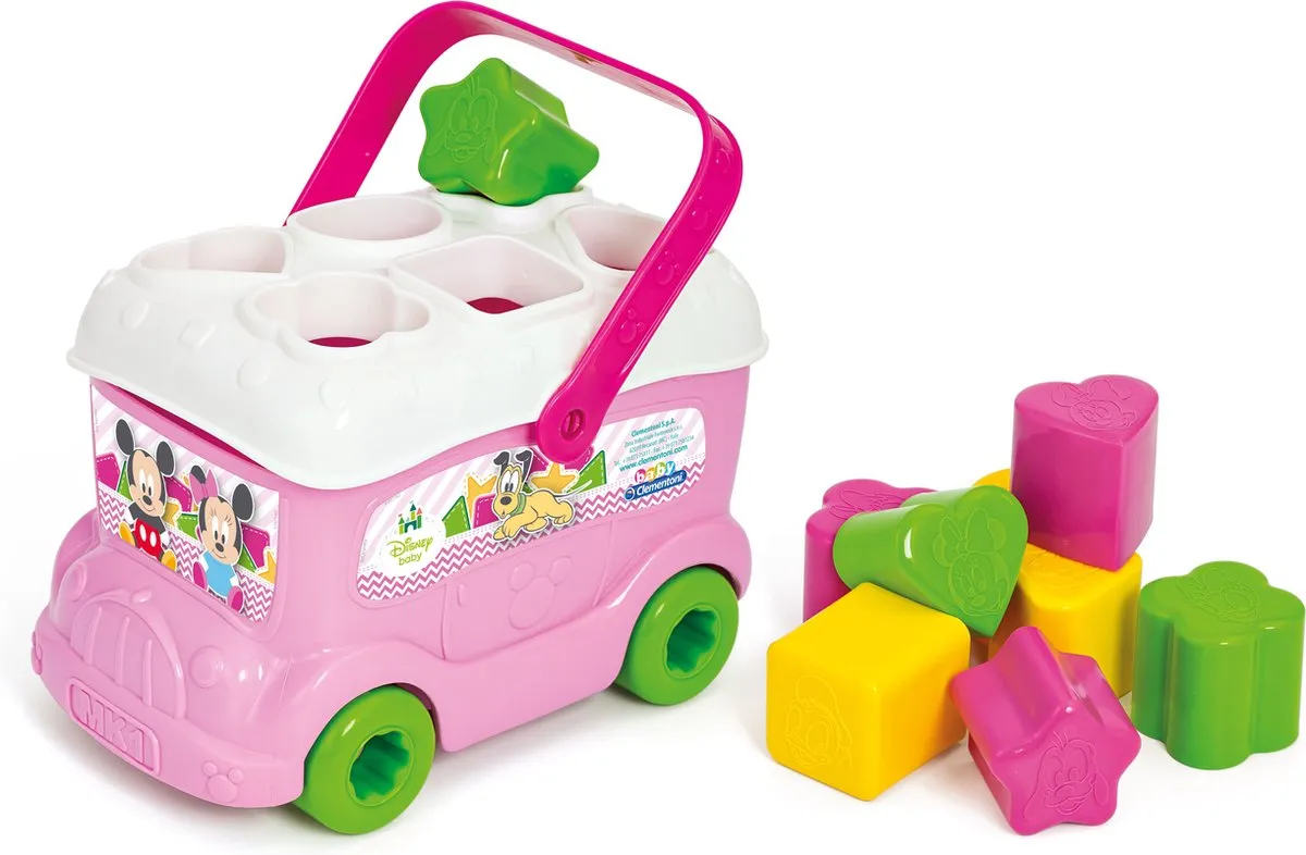 Clementoni Minnie Mouse Vormenbus Blokkendoos - Multi Kleur