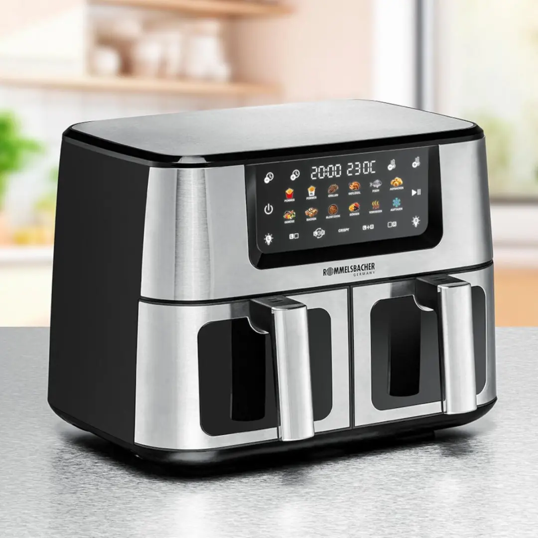 Rommelsbacher FRH 2650 Double Airfryer 2700W - 12 Programma's