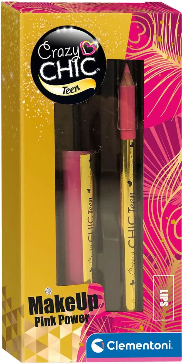 Clementoni Crazy Chic Lip Gloss & Potlood Roze