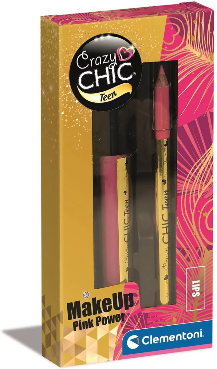 Clementoni Crazy Chic Lip Gloss & Potlood Roze