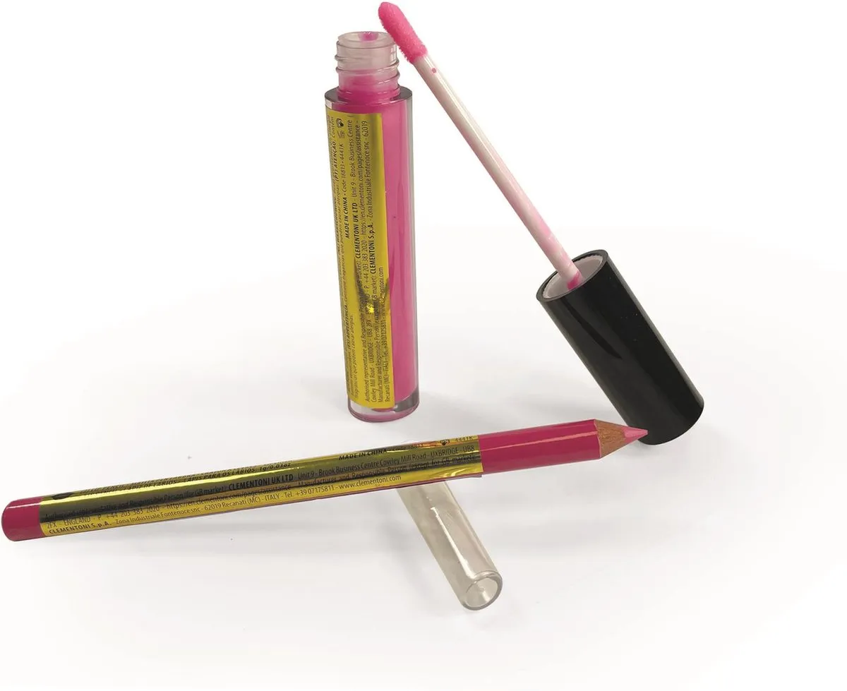 Clementoni Crazy Chic Lip Gloss & Potlood Roze