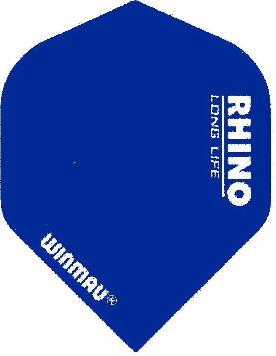 Winmau Rhino Blue Flight Dart Flights 3 Stuks - afbeelding 6 van 6