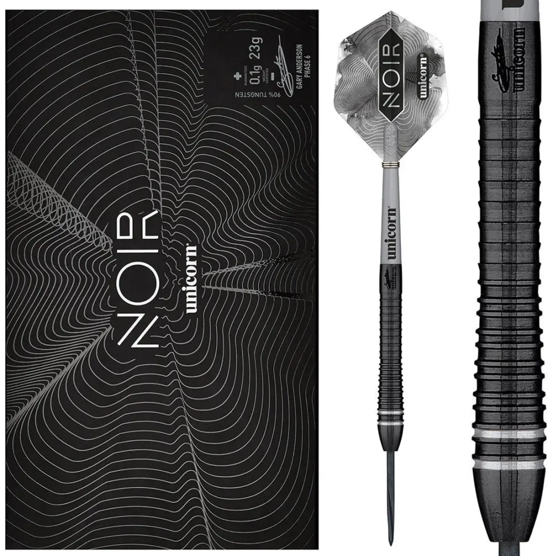 Unicorn Gary Anderson Noir Phase 6 Dartpijlen