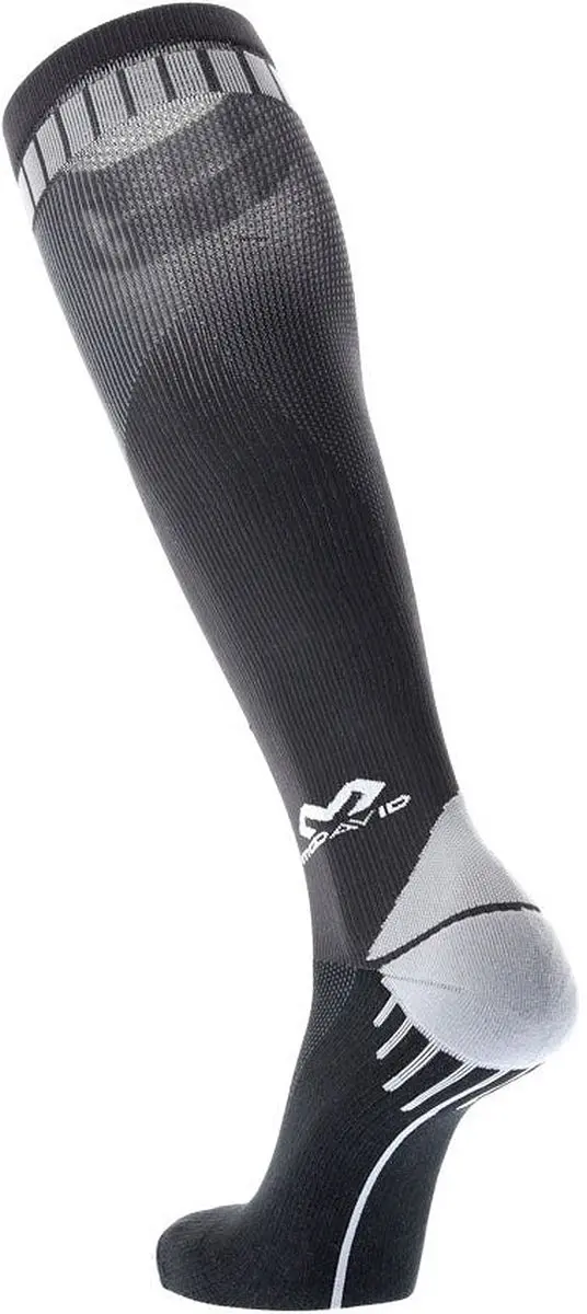 McDavid Elite Compressiesokken 8842R - Maat S - Zwart/Grijs