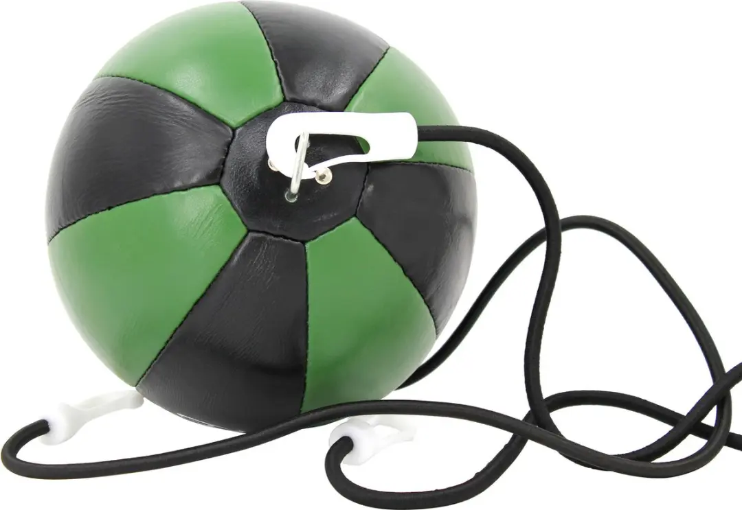 Legend Lederen Double End Ball - Zwart/ Groen