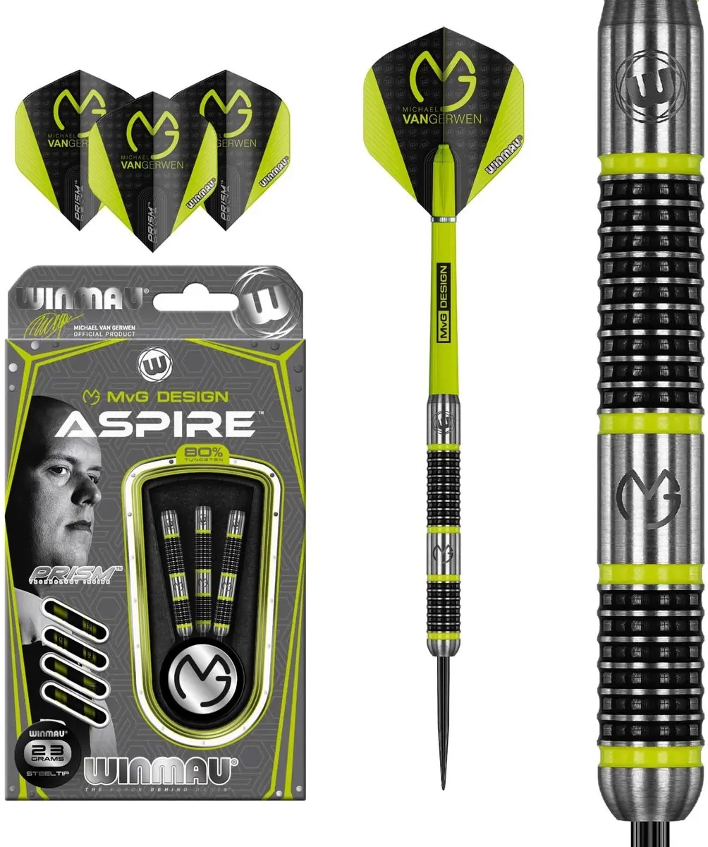 Winmau Michael van Gerwen Aspire 80% Dartpijlen