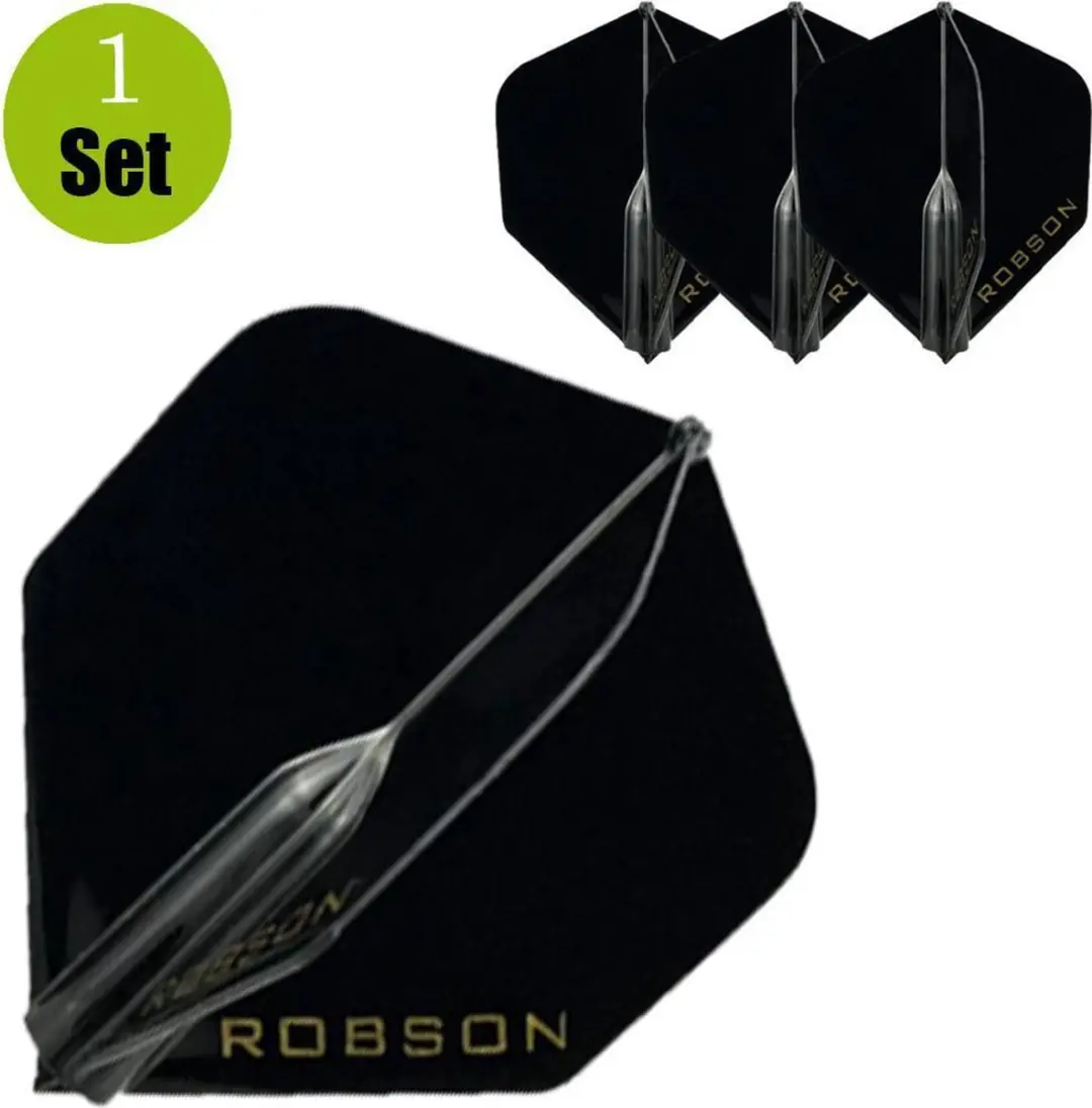 Bull's Robson Plus Flight Std. RO-51701 - 3 Stuks - Zwart
