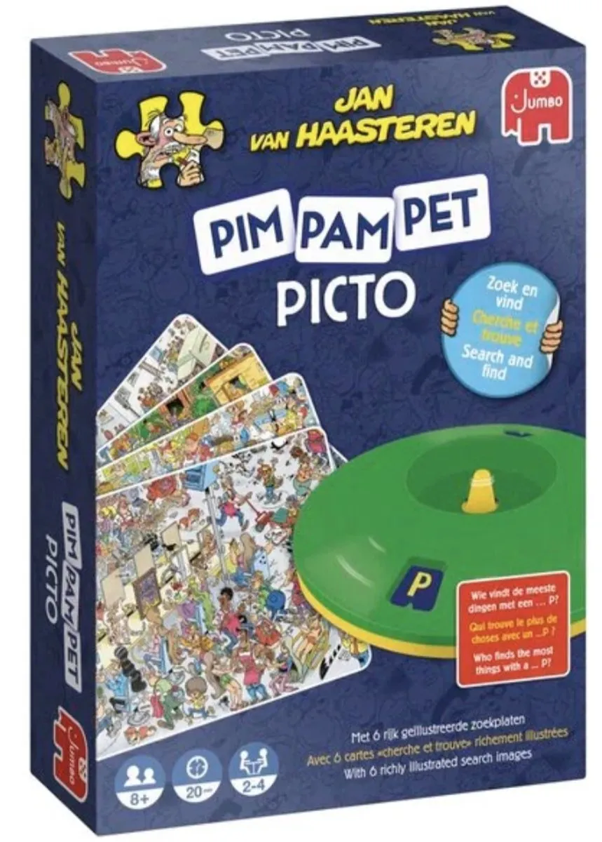 Jumbo Jan van Haasteren Pim Pam Pet Picto Kaartspel