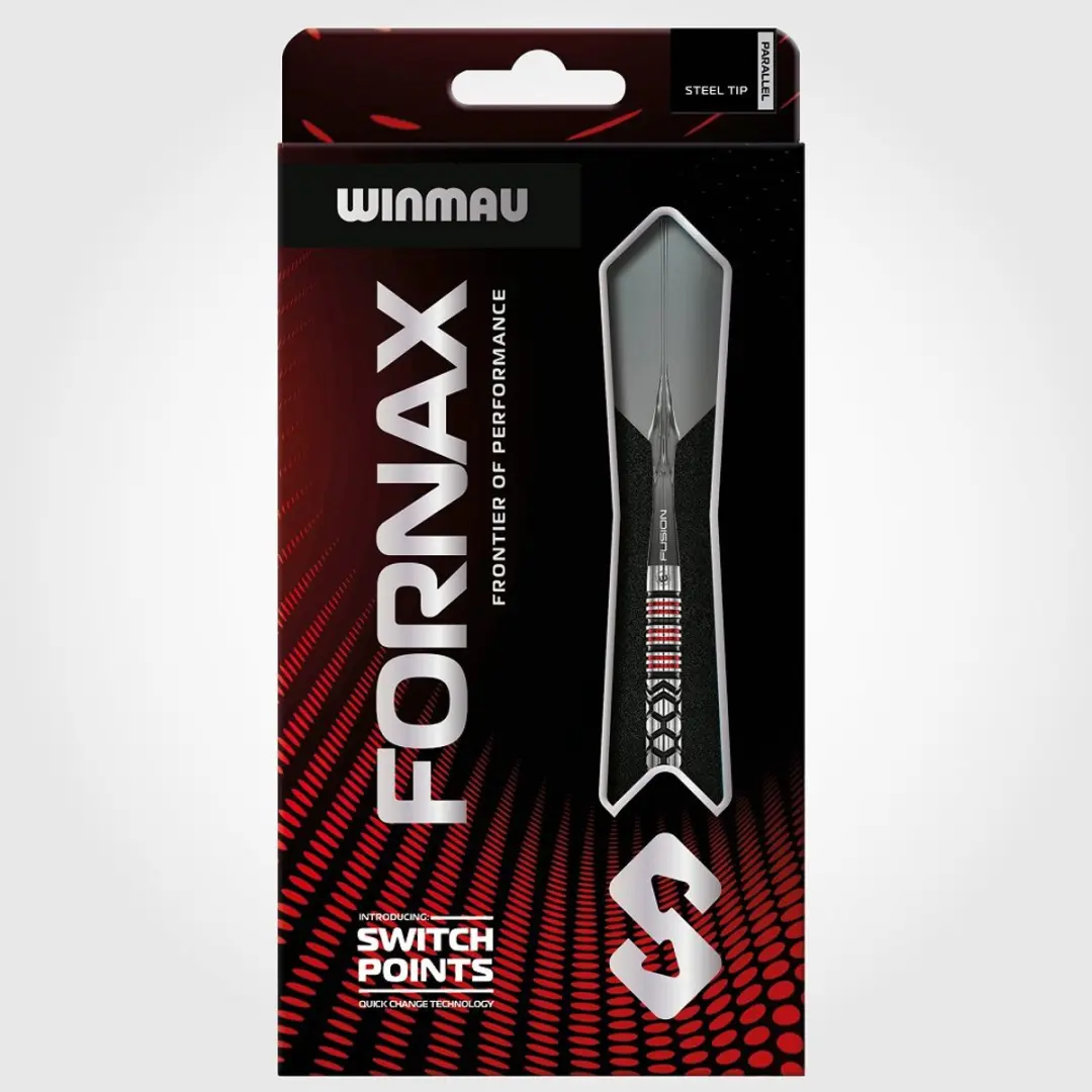 Winmau Fornax Parallel Switch Point Dartpijlen 3 Stuks - Rood/Zilver/Zwart