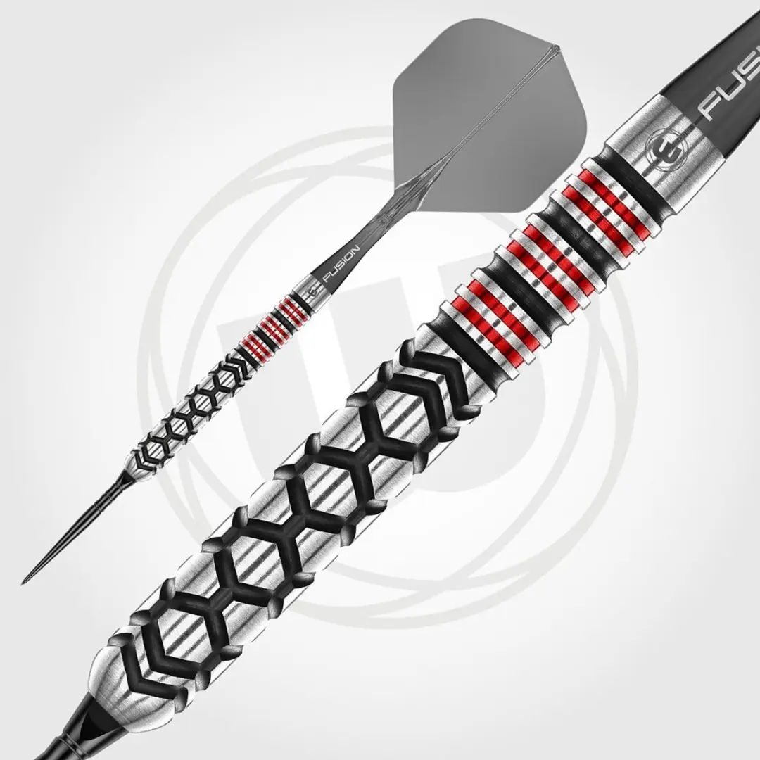 Winmau Fornax Parallel Switch Point Dartpijlen 3 Stuks - Rood/Zilver/Zwart