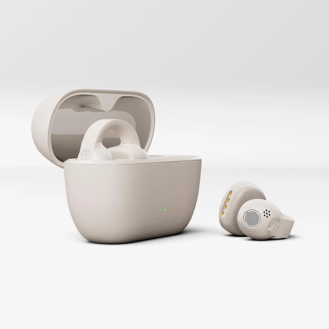 Sennheiser Accentum Clip 800112 Open Earbuds - Cream