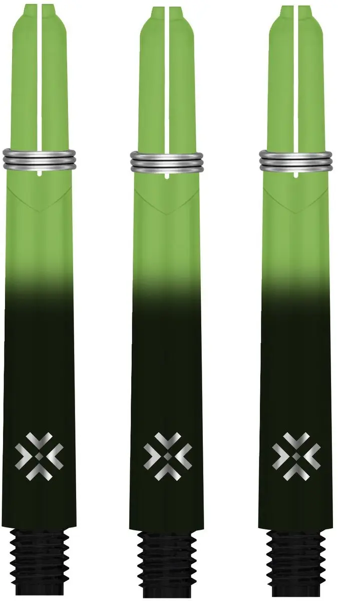 Bullet Shafts 41mm - Zwart Groen - 3 Stuks
