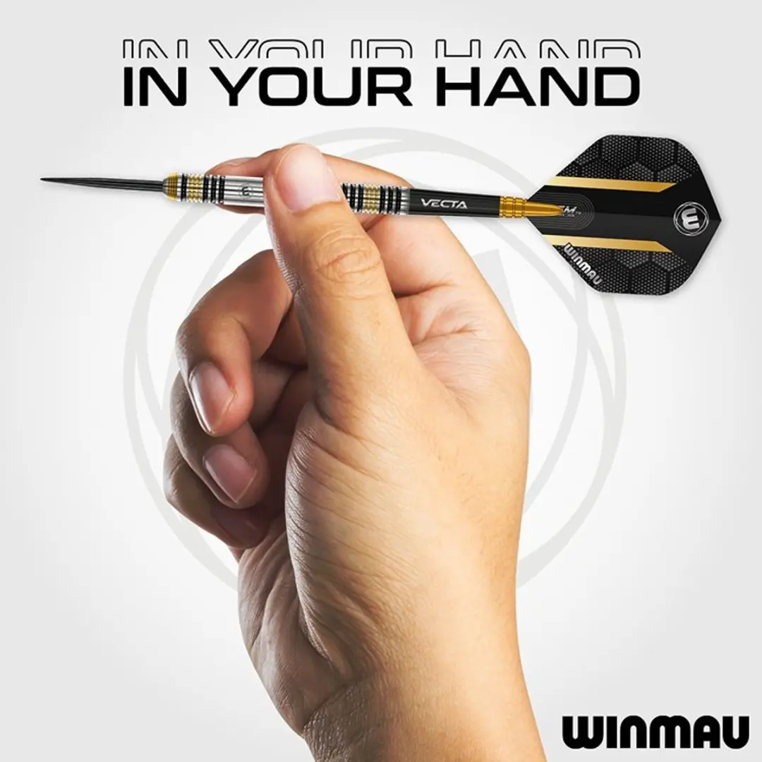 Winmau Team 360 Nicholai Bado Dartpijlen - 3 Stuks - Goud/Zilver/Zwart