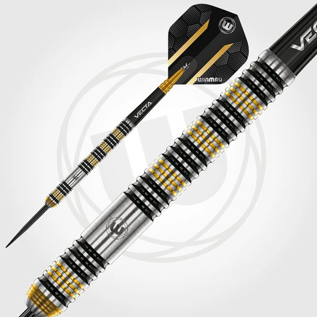Winmau Team 360 Nicholai Bado Dartpijlen - 3 Stuks - Goud/Zilver/Zwart