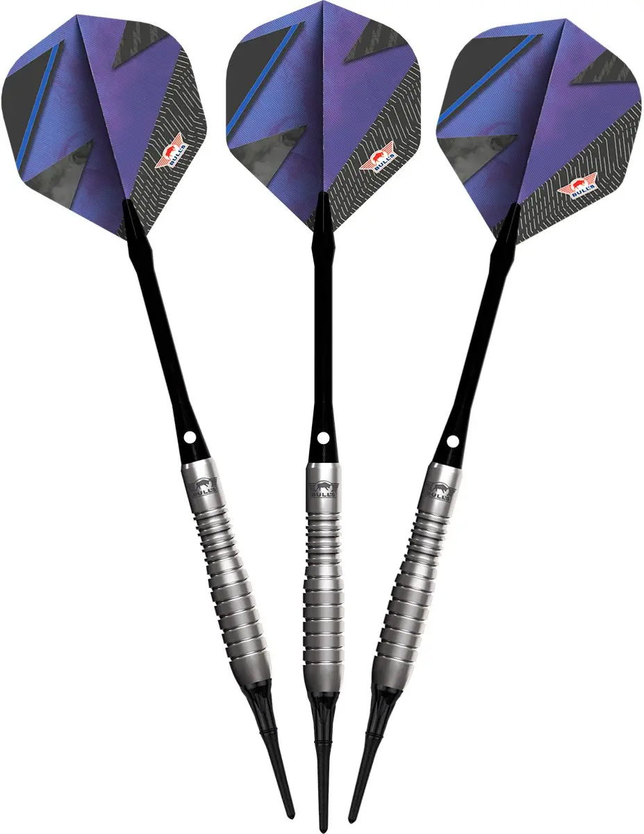 Bull's Lightning 80% Blue Softtip Darts BU-33720