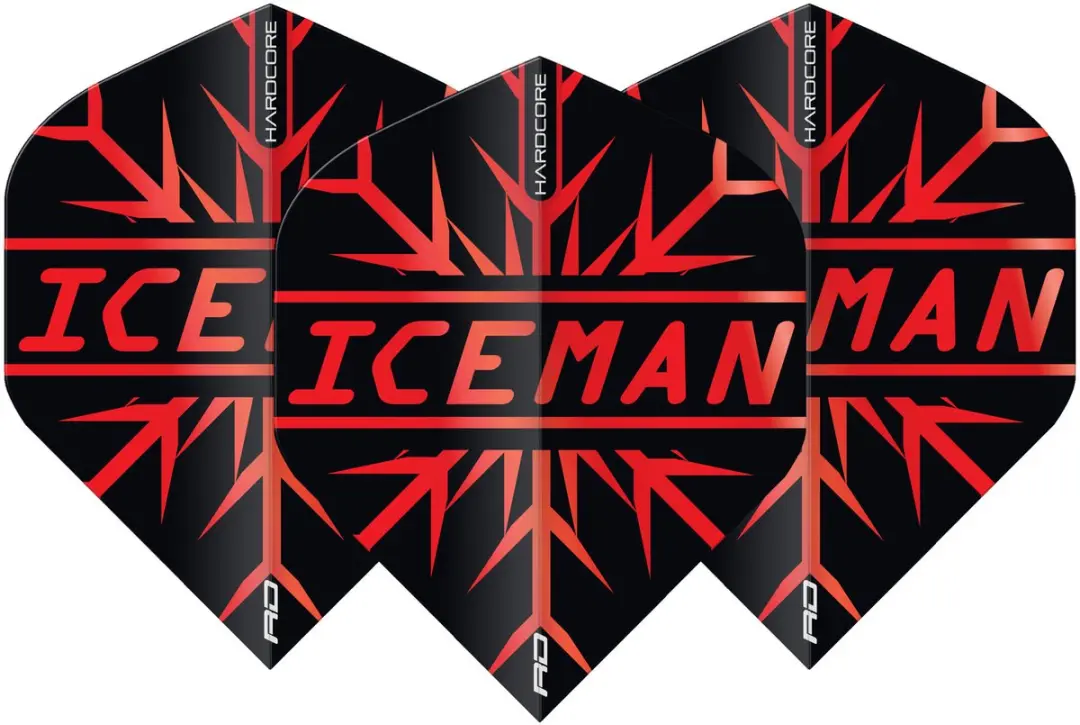 Red Dragon Gerwyn Price Dart Flights TF6872 - 3 Stuks - Rood/Zwart