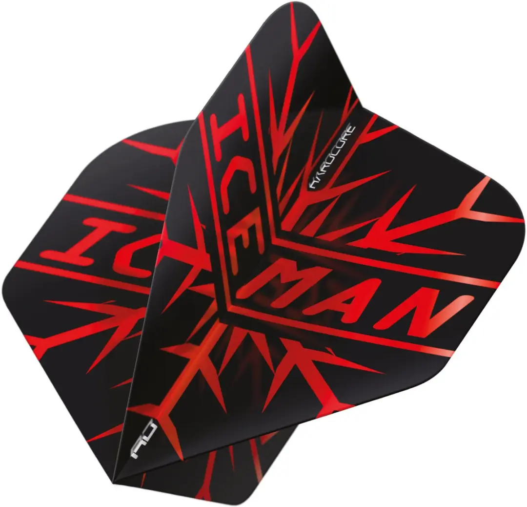 Red Dragon Gerwyn Price Dart Flights TF6872 - 3 Stuks - Rood/Zwart