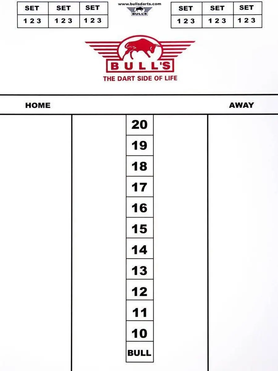 Bull's Dart Scorebord Flex 30x60cm