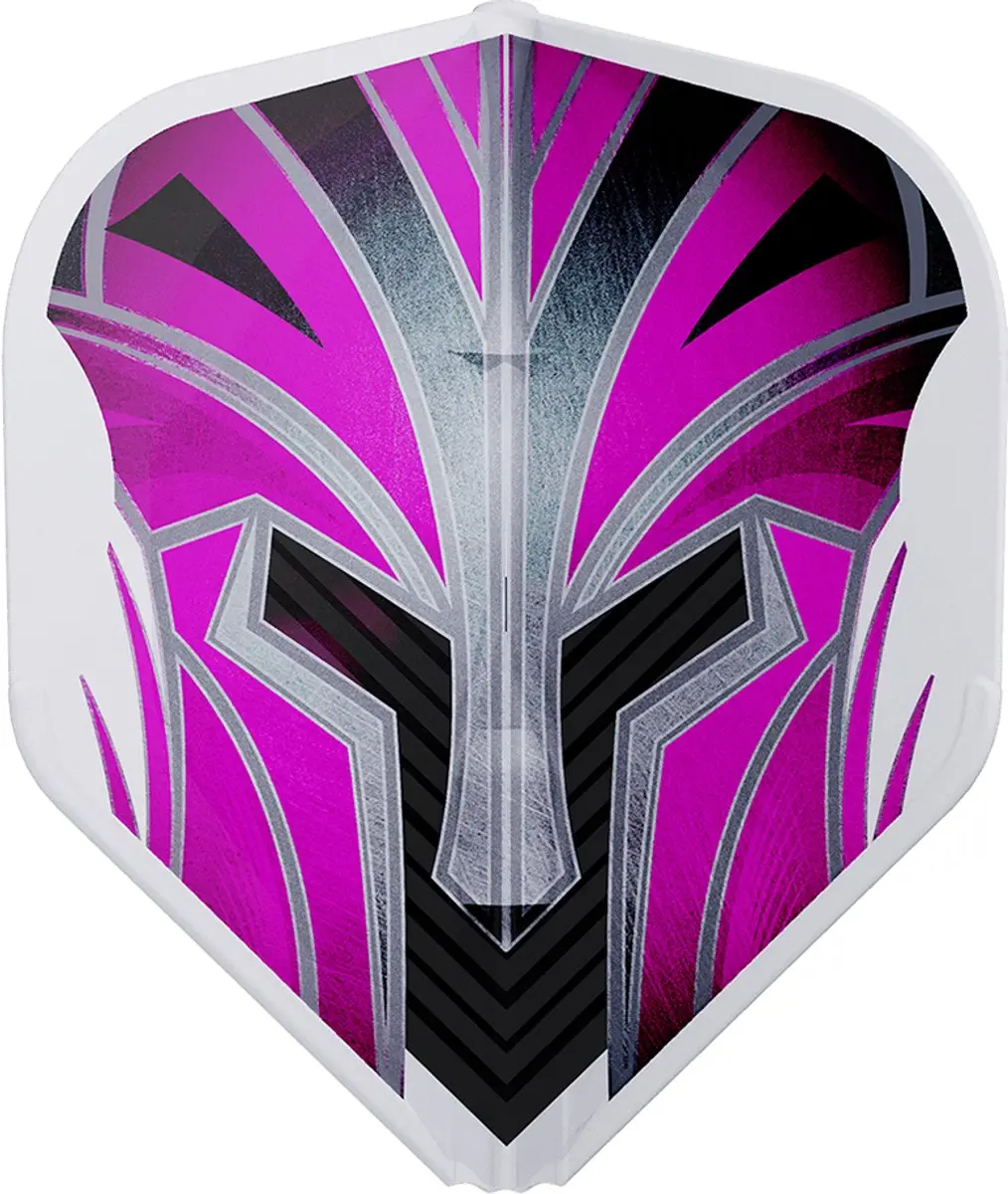 L-Style EZ L1 Prime Series Dart Flights FL1034 - 3 Stuks - Roze/Transparant/Zwart