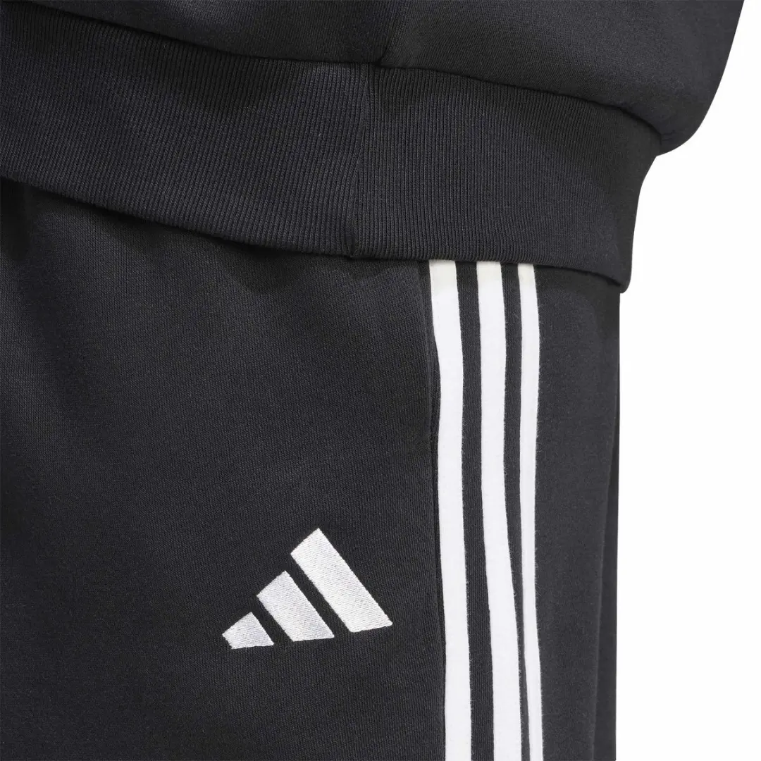 adidas M 3S FL TC PT Trainingsbroek L - Zwart/Wit
