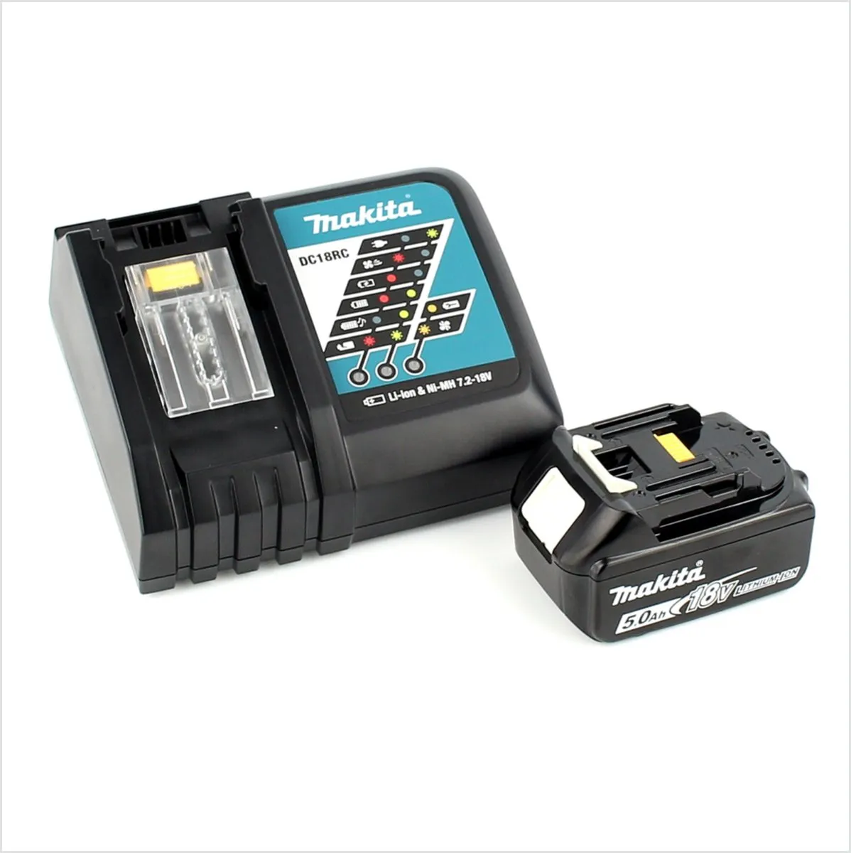 Makita DTW 190RT1J Slagmoersleutel 18V - 190Nm - 20 Stuks