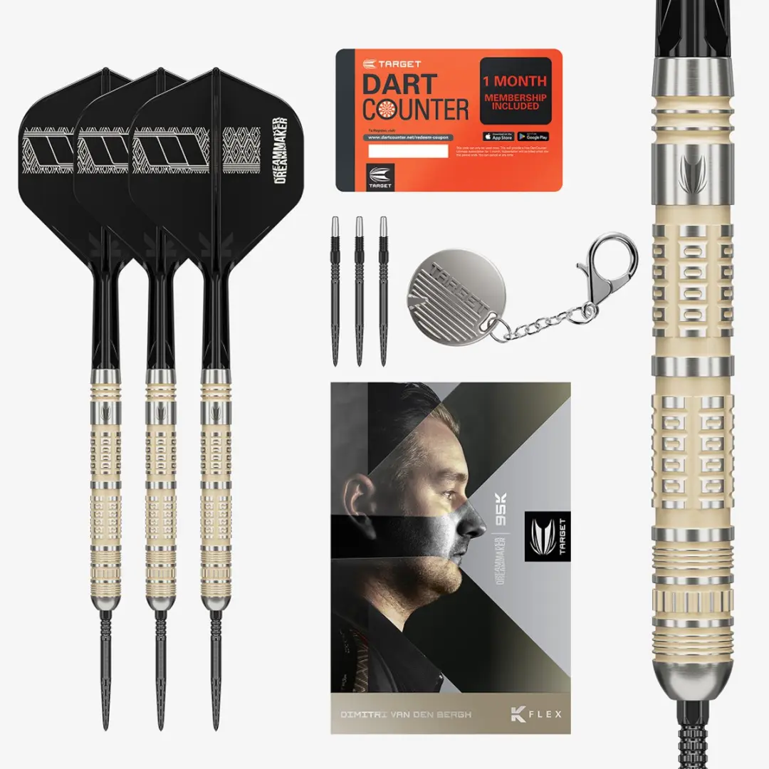 Target Dimitri van den Bergh 95K Swiss Point Dartpijlen - 3 Stuks