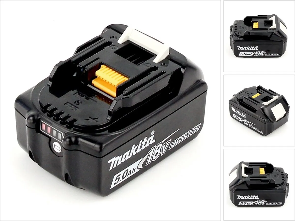 Makita BL1850B oplaadbare Li-Ion accu 5.0 Ah 18V met laadniveau-i...
