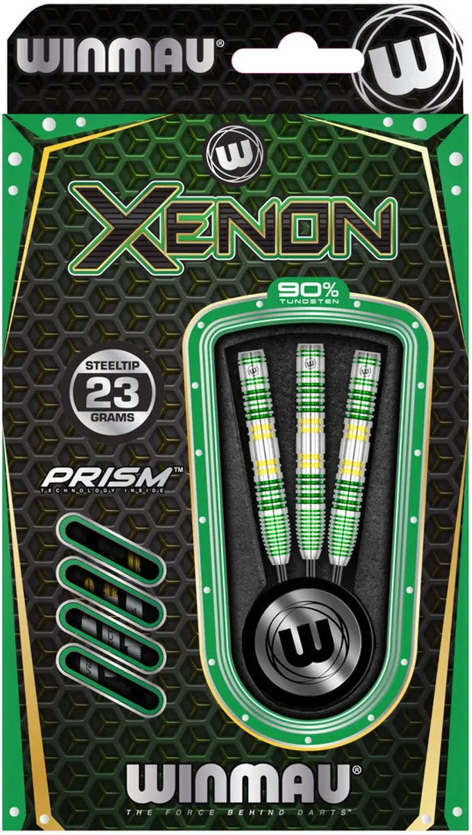 Winmau Xenon 90% Dartpijlen - 3 Stuks - Groen