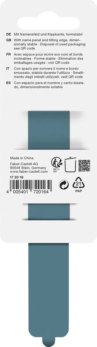 Faber-Castell Liniaal 15cm - Blauw