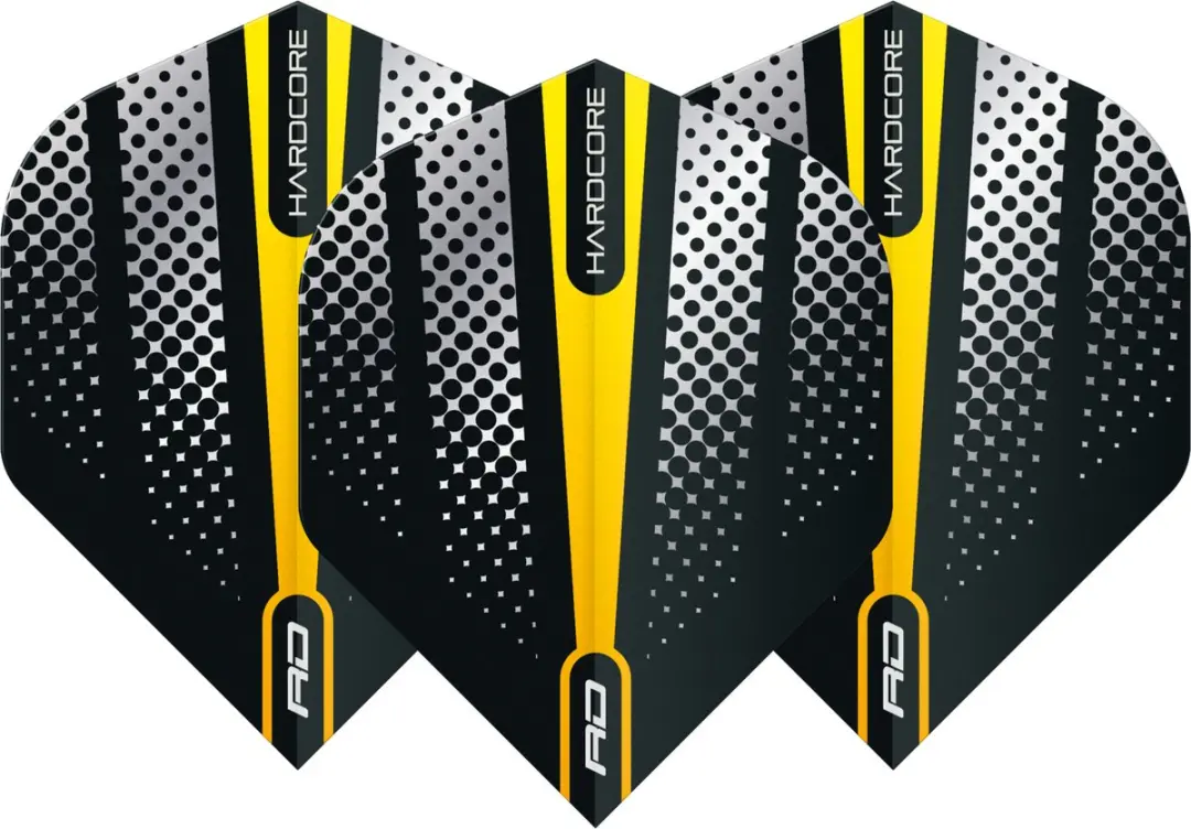 Red Dragon Hardcore Radical Yellow Flash Dart Flights TF6509