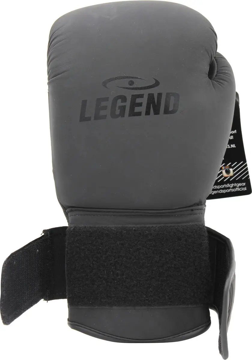 Legend STEALTH Elite Bokshandschoenen 10 oz - Mat Zwart Leer - afbeelding 6 van 6