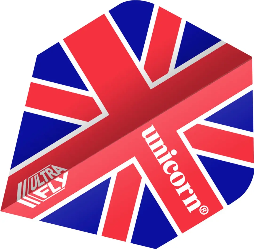 Unicorn Ultrafly Union Jack Flag PLUS Dart Flights