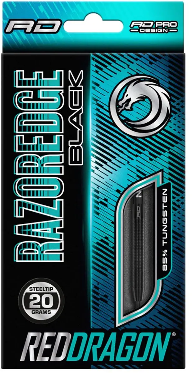 Red Dragon Razor Edge Black Dartpijlen - 3 Stuks