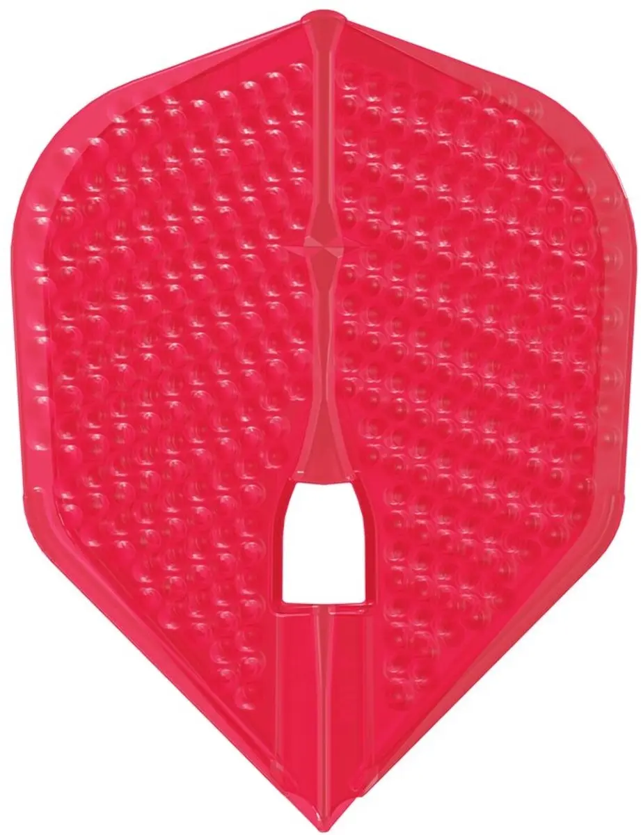L-Style Champagne L3 Shape Dimple Dart Flights - Rood - 3 Stuks