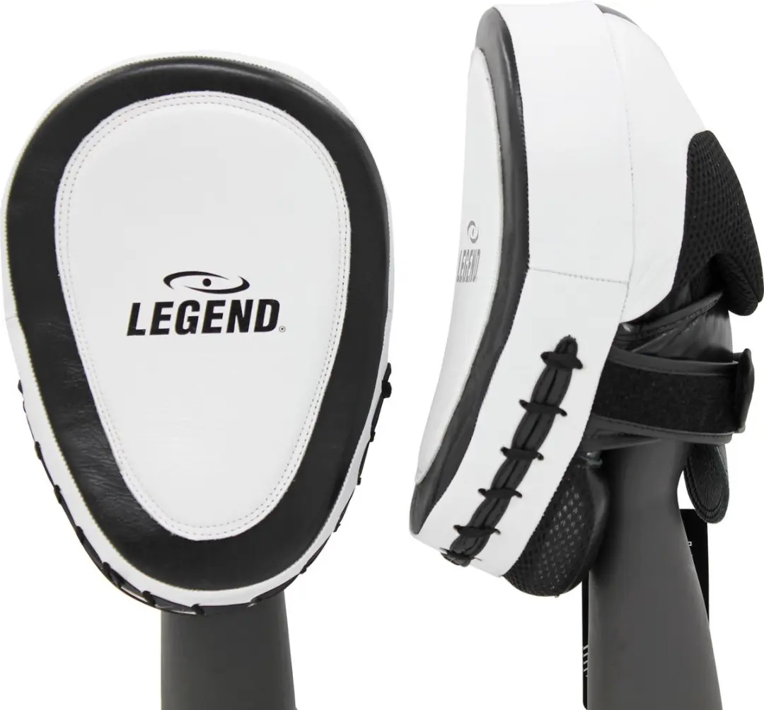 Legend Focus Pads Leder Heavy Duty Gel - Stootkussen - Zwart/Wit