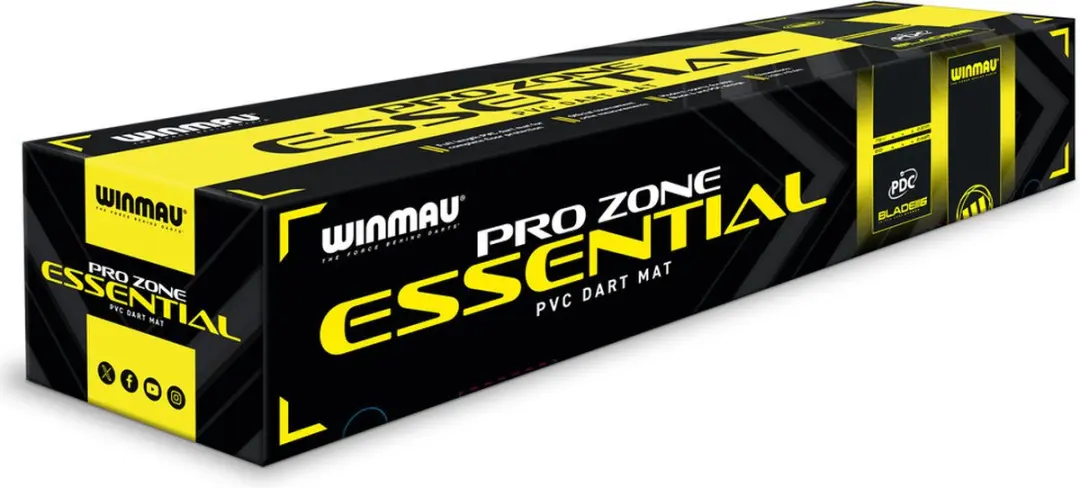 Winmau Pro Zone Essential PVC Dartmat - Zwart