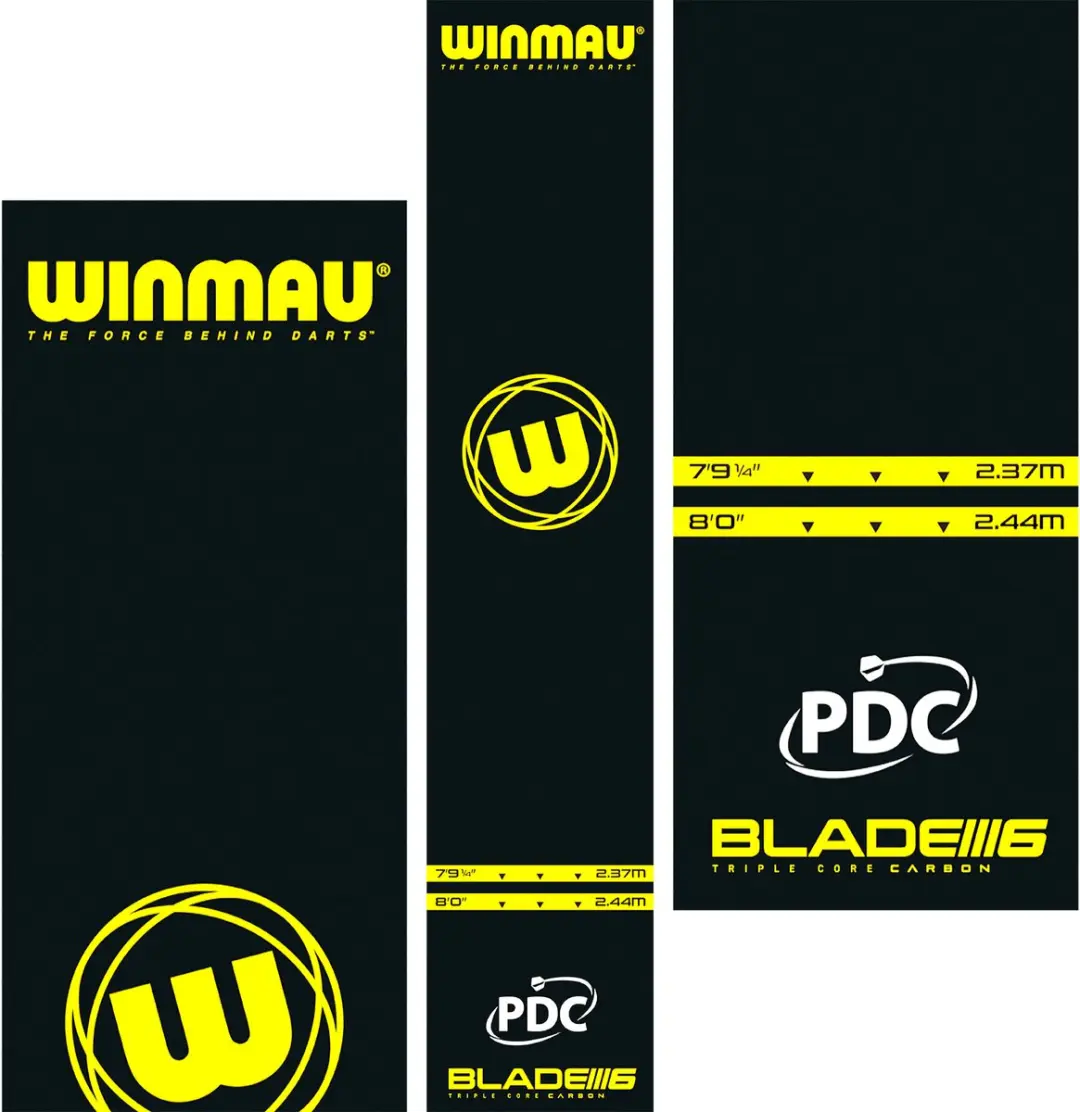 Winmau Pro Zone Essential PVC Dartmat - Zwart - afbeelding 6 van 6