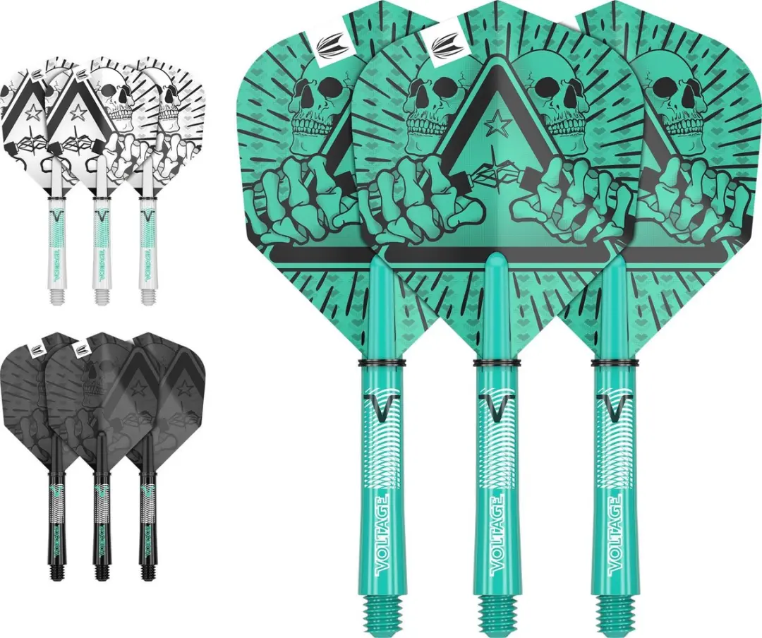 Target Rob Cross Ink Flight Shaft Kit 420014 - 3 Stuks - Zwart/Wit/Aqua