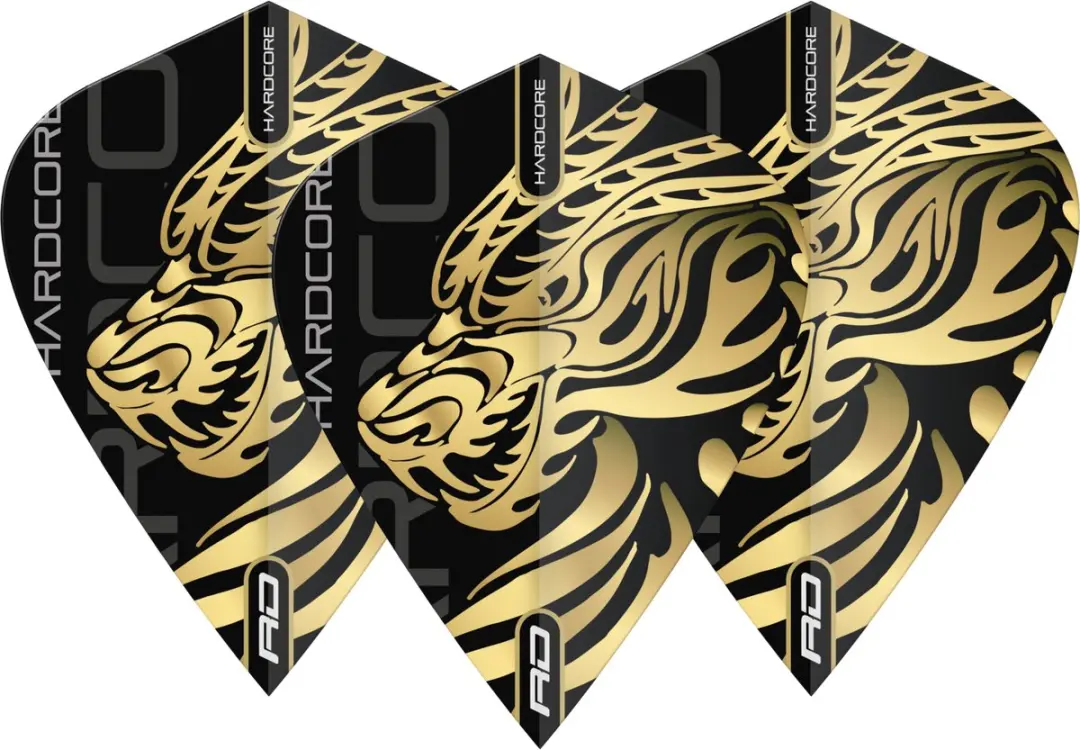Red Dragon Jonny Clayton Hardcore Dragon Gold Dart Flights TF6722