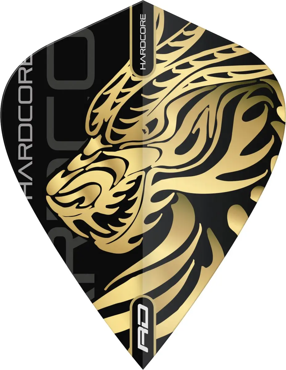 Red Dragon Jonny Clayton Hardcore Dragon Gold Dart Flights TF6722 - 3 Stuks