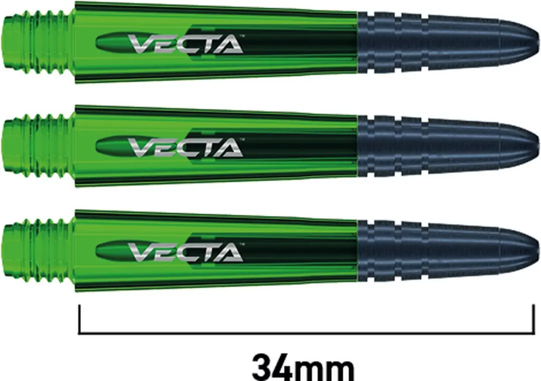 Winmau Vecta Green Dart Shafts 3 Stuks