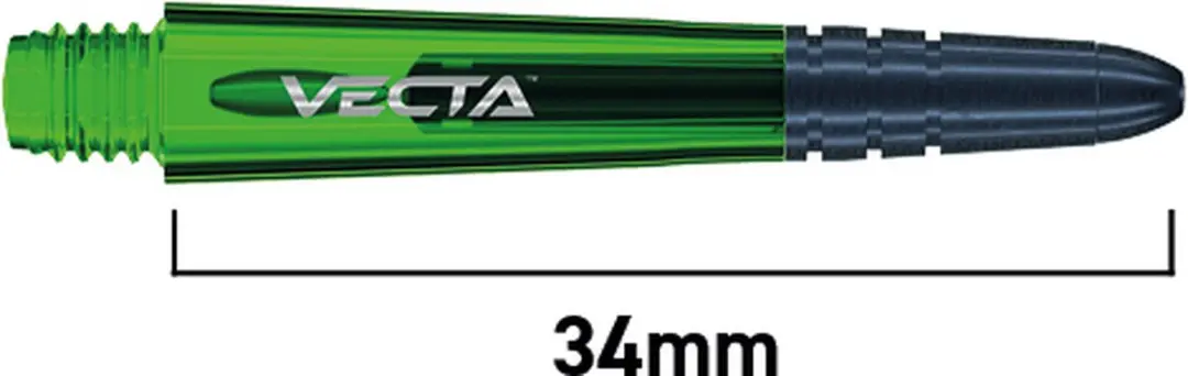 Winmau Vecta Green Dart Shafts 3 Stuks